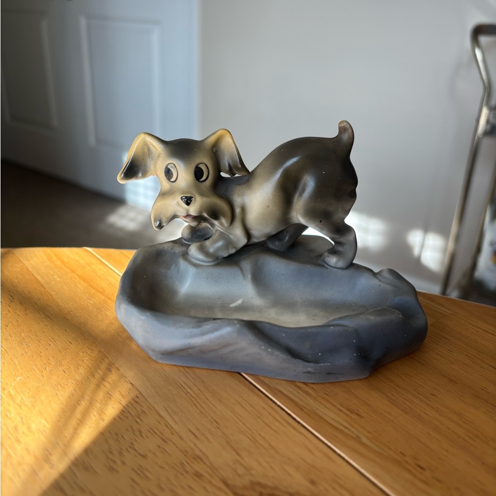 Vintage Dog Ashtray